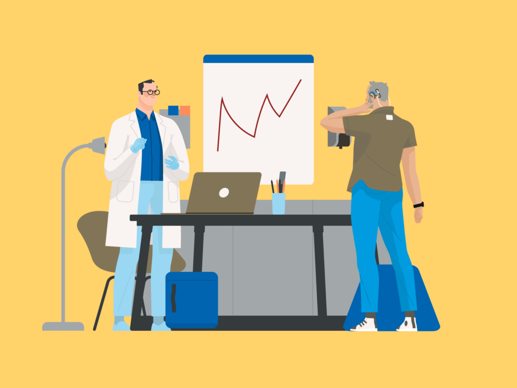 Medical practice owner excited to see his profits grow