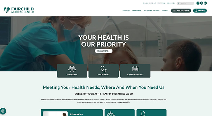 fairchildmed.org website screenshot
